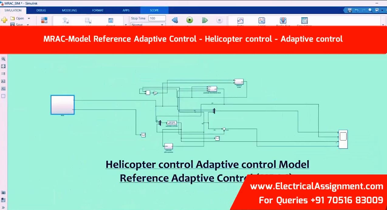 Adaptive Control Design with Model Reference Adaptive Control MRAC for Helicopter Control screenshot 2